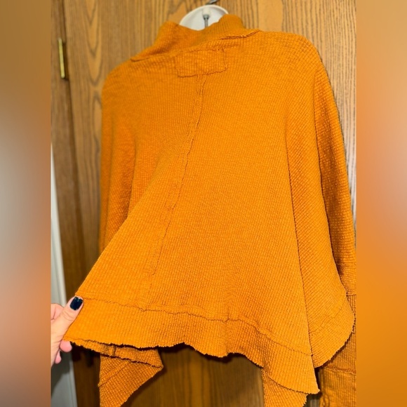 We the Free, Free People Sunbaby Mock Neck Drop Shoulder Ribbed Long Sleeve Top - Picture 9 of 12